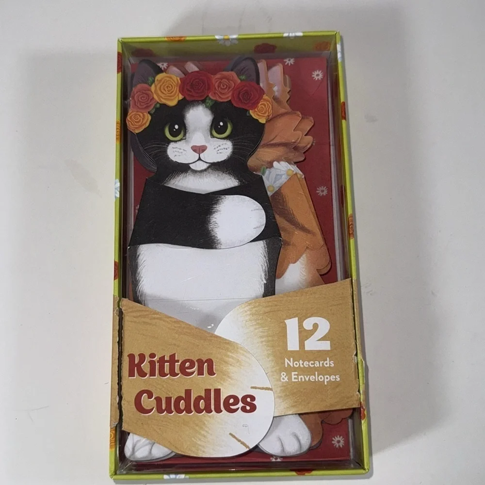 Chronicle Books Kitten Cuddles Set of 12 Notecards & Envelopes Stationery